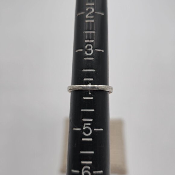 Size 4 Sterling Silver Tarnished Disney Mouse Blue Crystal Ring A2939 - Picture 5 of 7